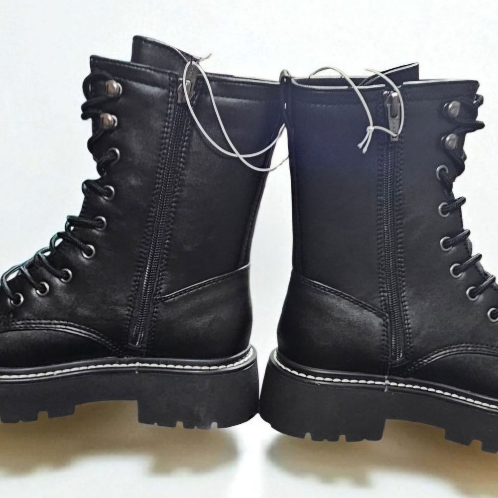 Wild Fable Black Lace-Up Boots - Picture 3 of 4